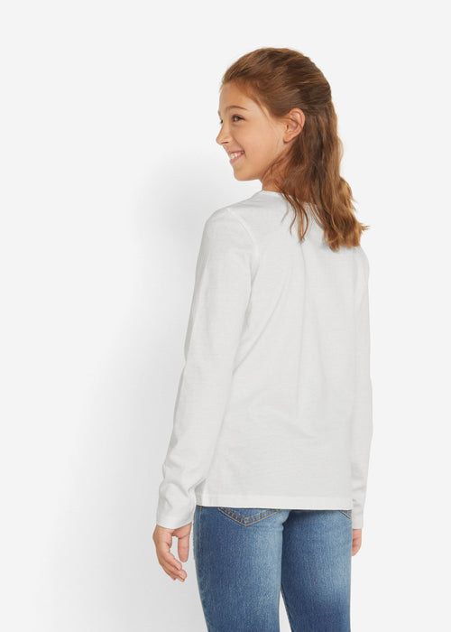 Majica s dugim rukavima od organskog pamuka za djevojčice (2 komada)