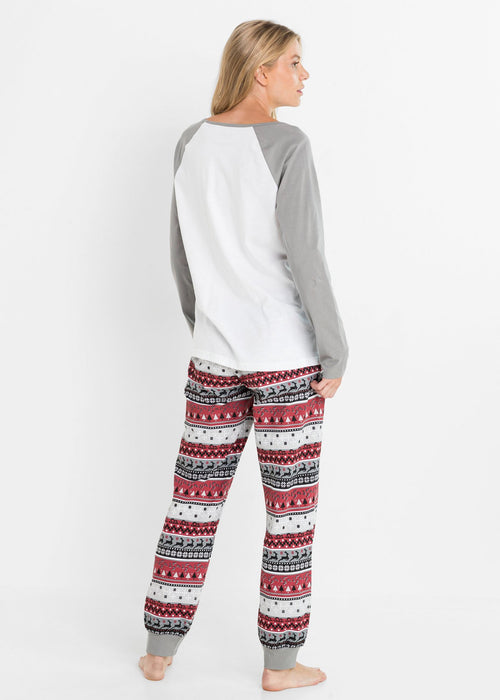 Pidžama od organskog pamuka s božićnim motivom