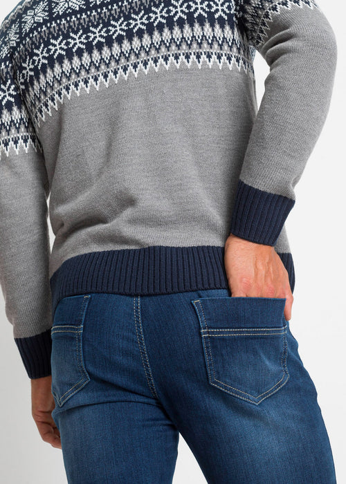 Norveški pulover s visokim ovratnikom s patentnim zatvaračem
