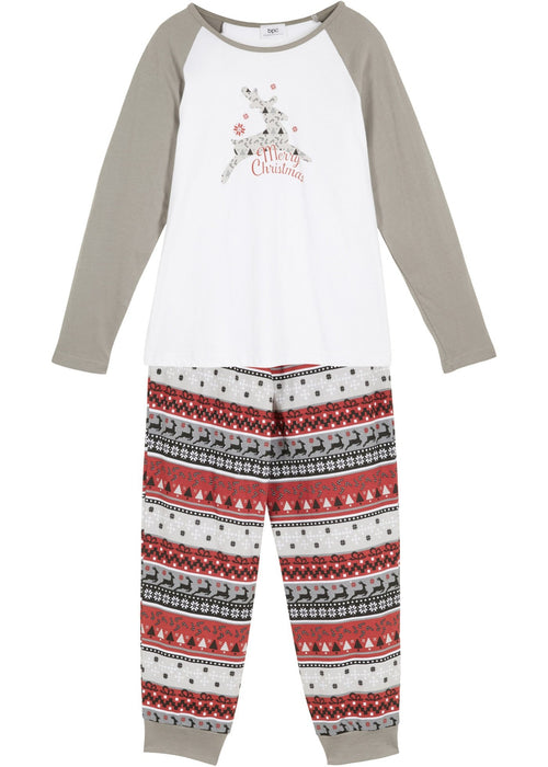 Dječja pidžama s božićnim motivom od organskog pamuka
