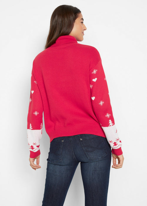 Božićni pulover s dolčevita ovratnikom