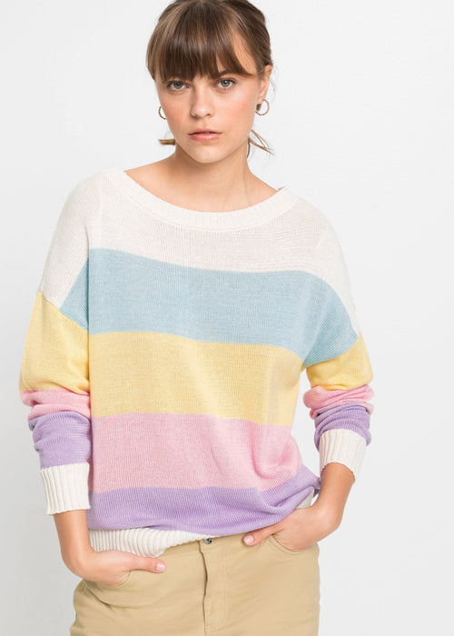 Oversize pulover s prugama