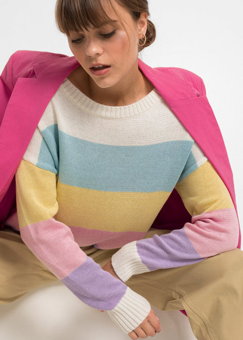 Oversize pulover s prugama