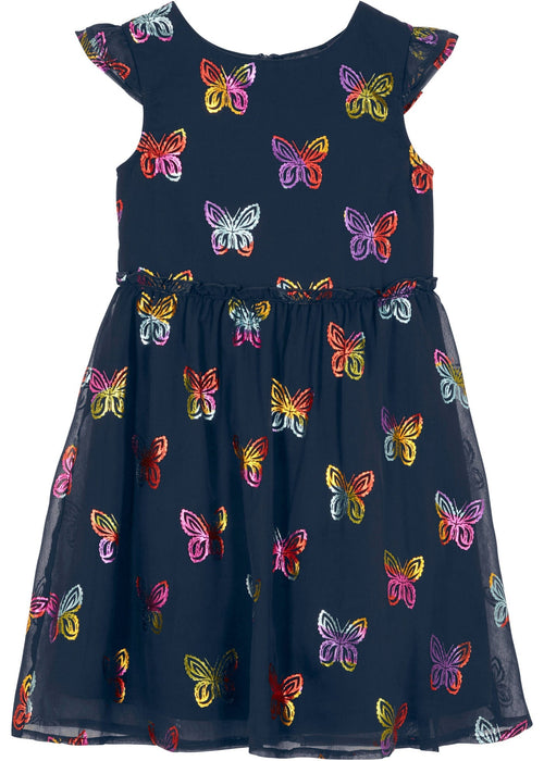 Svečana haljina od šifona s uzorkom leptira za djevojčice
