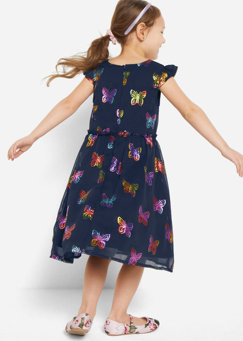 Svečana haljina od šifona s uzorkom leptira za djevojčice