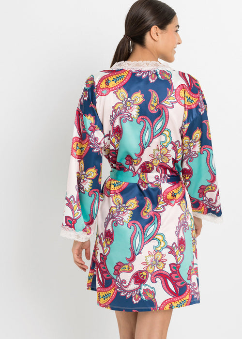 Kimono od satena s paisley uzorkom