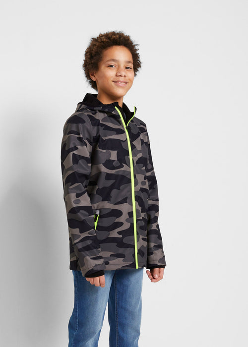 Softshell jakna s kamuflažnim uzorkom za dječake
