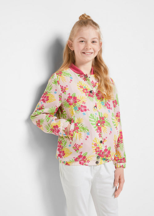 Bomber jakna s cvjetnim uzorkom za djevojčice