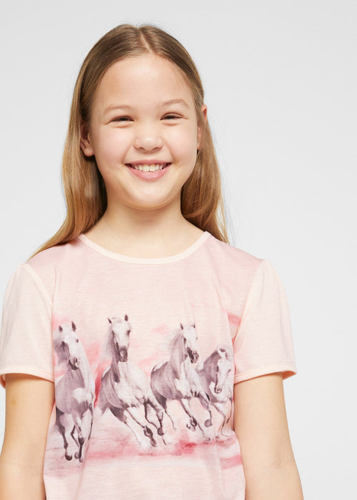 Djevojački T-shirt majica s fotografskim printom konja za djevojčice