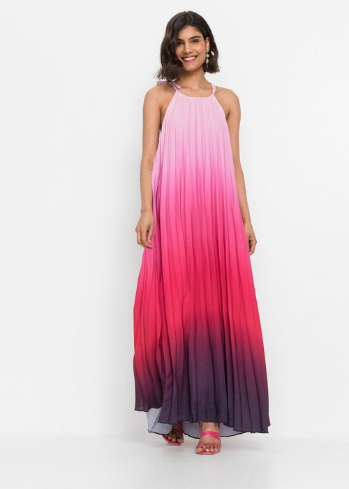Plisirana haljina prelijevajućih boja