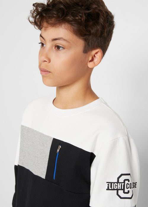 Ležerno sportska majica kontrastnog dizajna za dječake