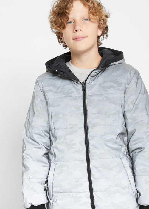 Reflektirajuća obostrana jakna za dječake s kamuflažnim uzorkom
