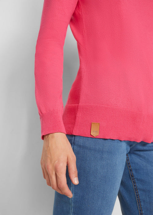 Fino pleteni pulover sa širokim ovratnikom