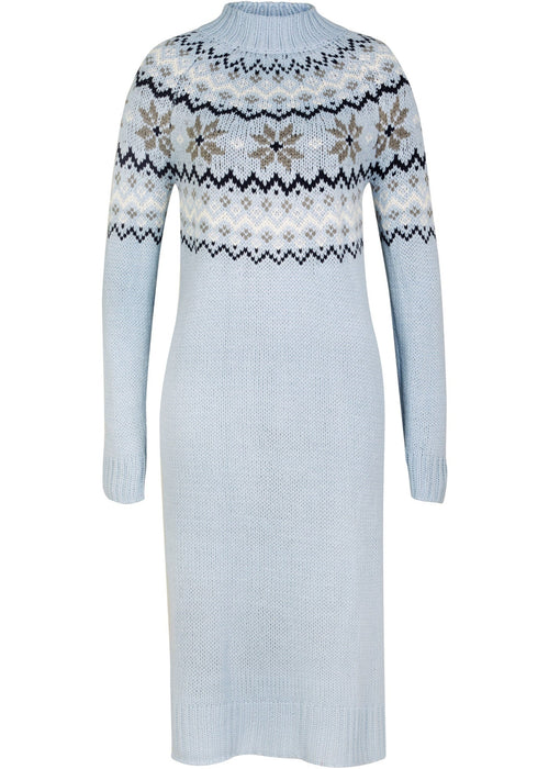 Norveška pletena haljina dužine do koljena