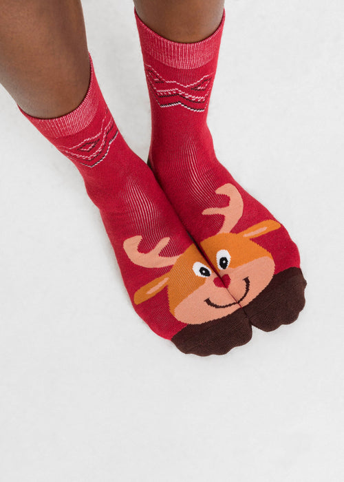 Termo čarape s božićnim motivom (3 para)