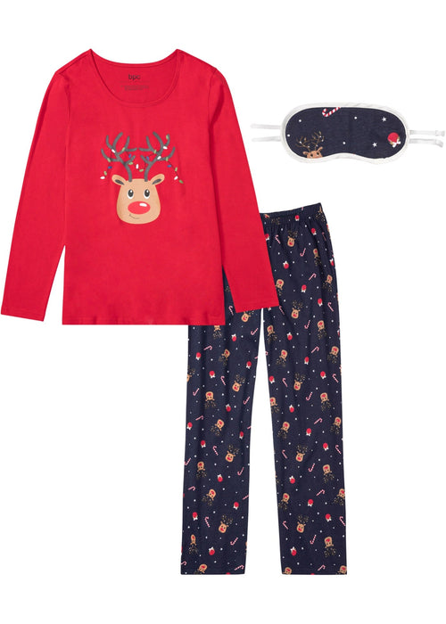 Pidžama i maska za spavanje s božićnim motivom