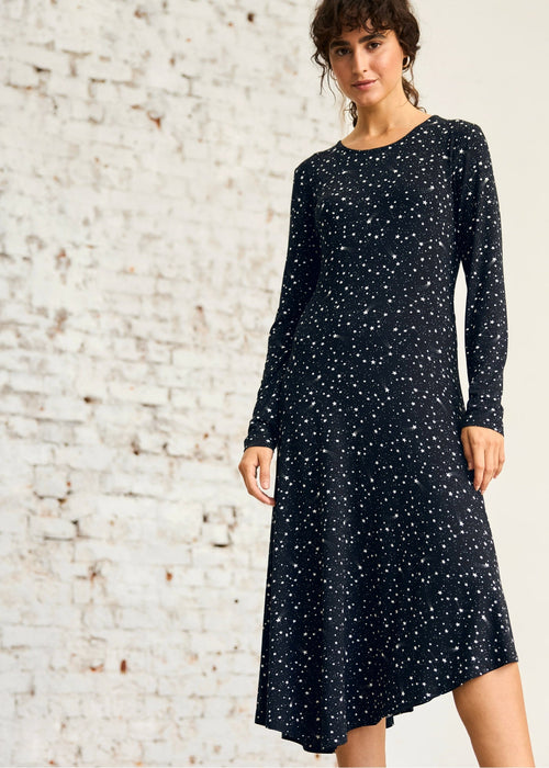 Asimetrična haljina s uzorkom zvijezde