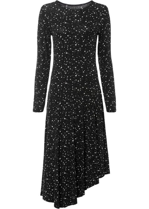 Asimetrična haljina s uzorkom zvijezde