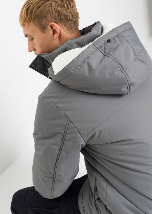 Duga zimska prošivena jakna s recikliranim poliesterom