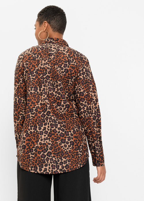 Duga košulja s leopard uzorkom