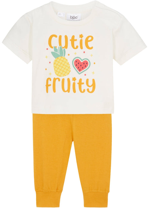 Majica i hlače od organskog pamučnog trikoa za bebe