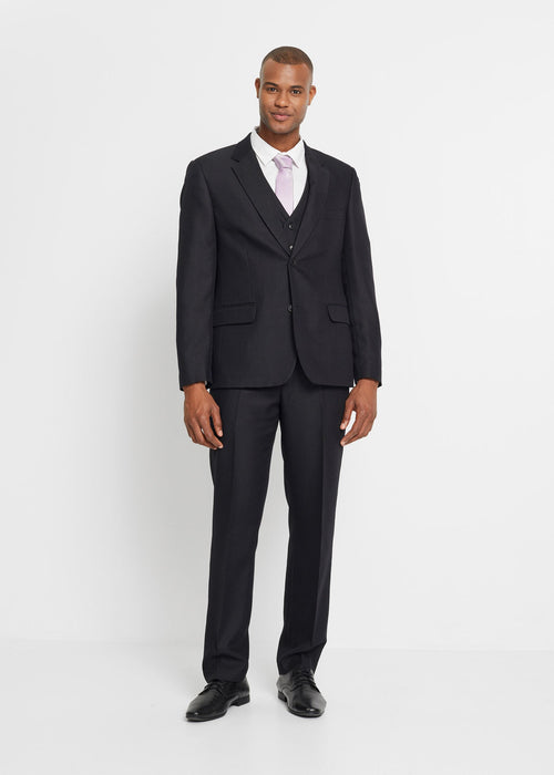 Odijelo uskog kroja u 4-dijelnom setu: sako, hlače, prsluk i kravata