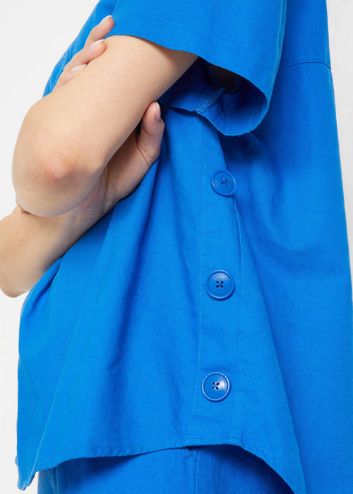 Tunika u kroju bluze s lanom i kratkim rukavima