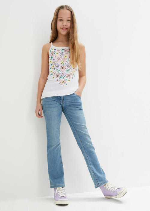 majica bez rukava s cvjetnim uzorkom od LENZING™ ECOVERO™ materijala za djevojčice
