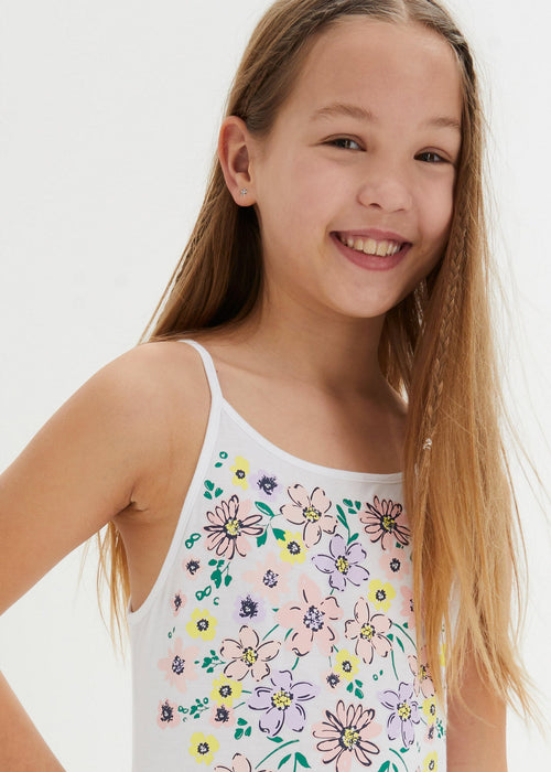 majica bez rukava s cvjetnim uzorkom od LENZING™ ECOVERO™ materijala za djevojčice