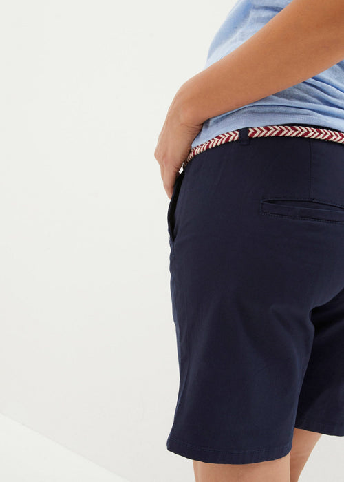 Chino kratke hlače s remenom za trudnice