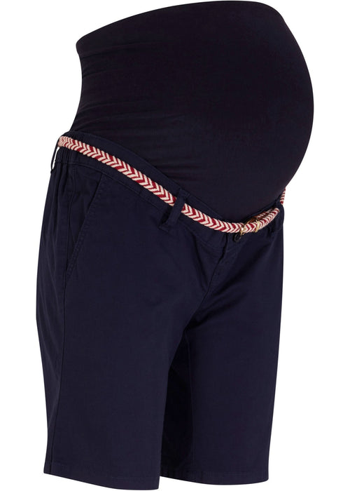 Chino kratke hlače s remenom za trudnice
