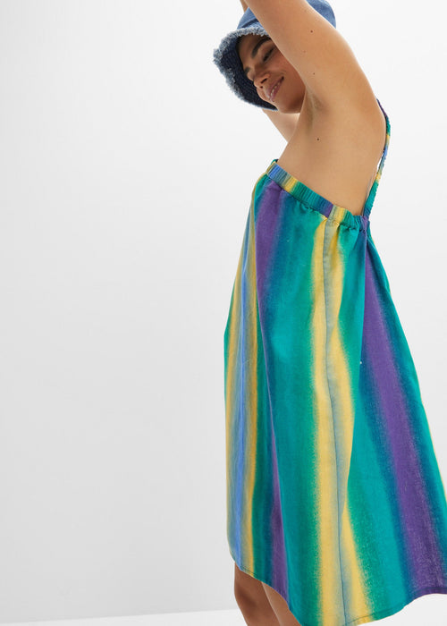 Platnena haljina prelijevajućih boja