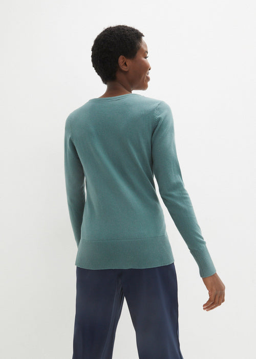 Klasičan pulover s recikliranim pamukom