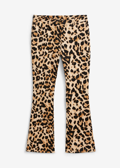 Stretch hlače s leopard uzorkom