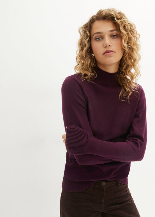 Klasičan pulover s visokim ovratnikom s recikliranim pamukom