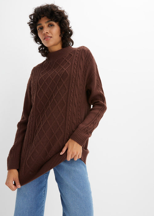 Oversize pulover s visokim ovratnikom