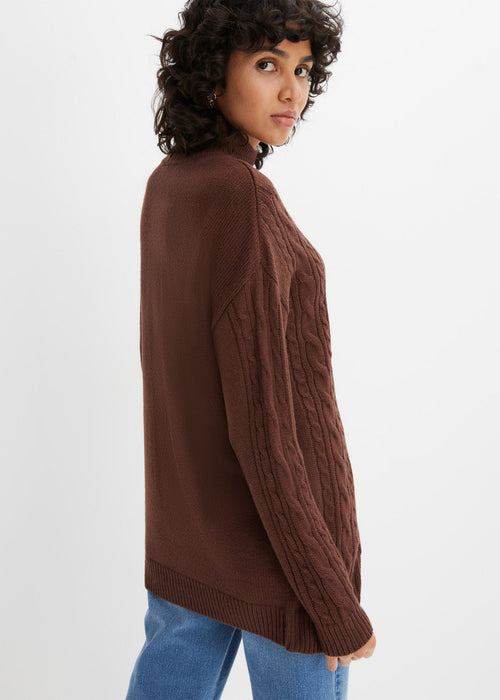 Oversize pulover s visokim ovratnikom