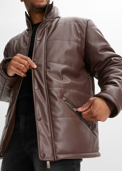 Prošivena jakna u izgledu kože