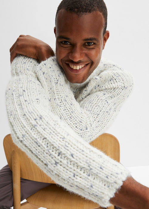 Rebrast pulover s udjelom vune