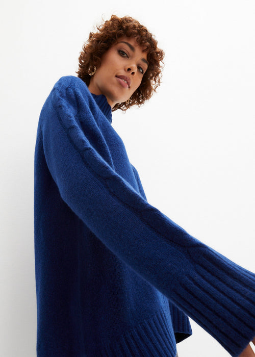 Oversize vuneni pulover s udjelom kašmira prema Good Cashmere Standard®-u