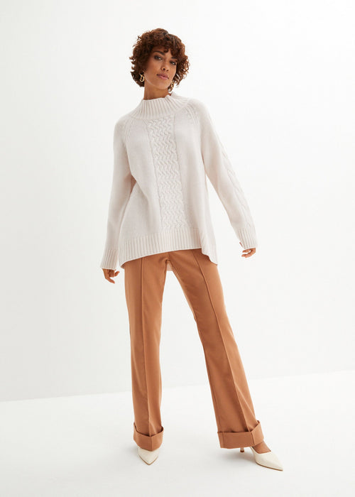 Oversize vuneni pulover s udjelom kašmira prema Good Cashmere Standard®-u