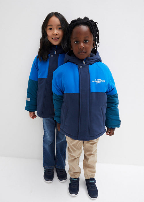 Zimska jakna kontrastnih boja za dječake