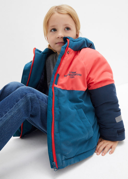 Zimska jakna kontrastnog dizajna za dječake