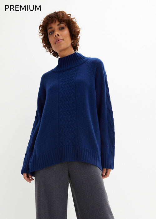 Oversize vuneni pulover s udjelom kašmira prema Good Cashmere Standard®-u