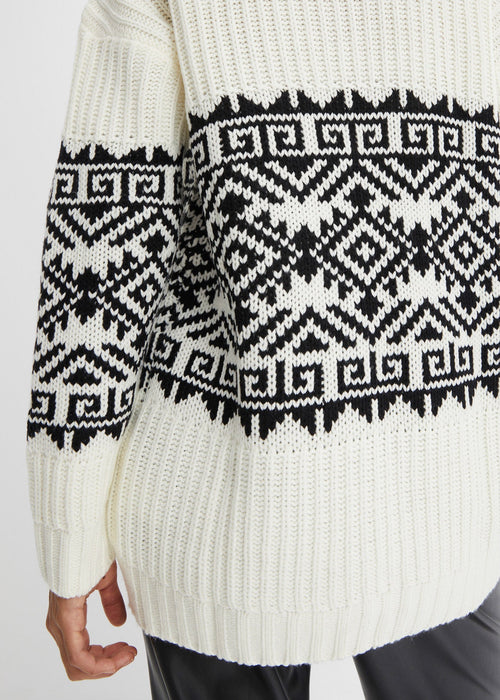 Dugi pulover s nordijskim uzorkom