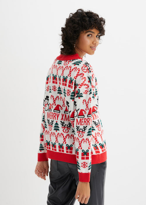 Božićni pleteni pulover