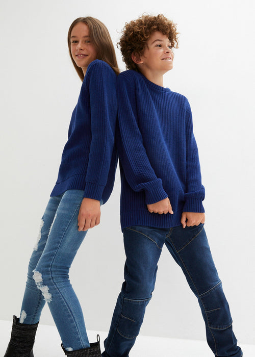 Dječji pamučni pleteni pulover