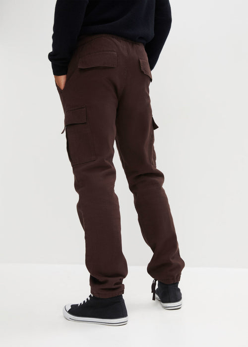 Udobne zimske hlače s cargo džepovima ravnog kroja