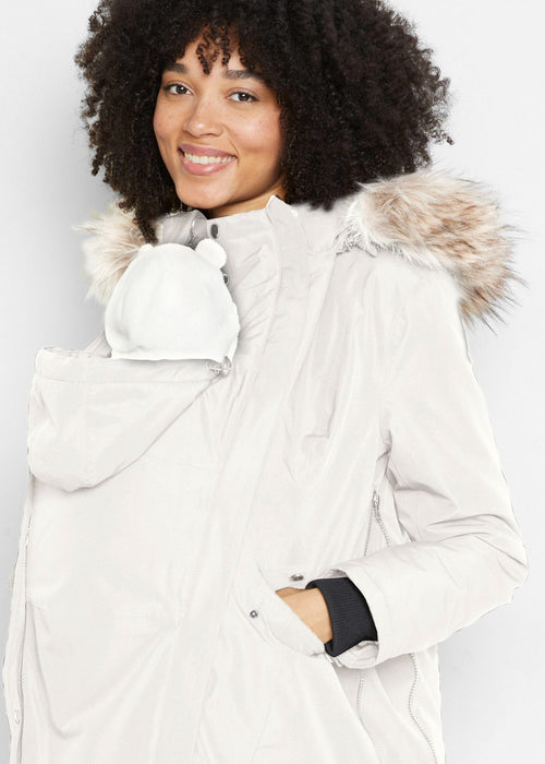 Održivi funkcionalni zimski kaput za trudnice i za nošenje bebe