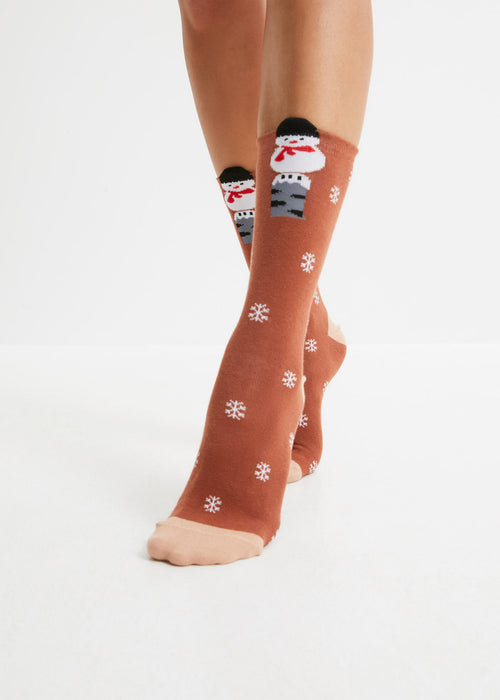 Božićne čarape s organskim pamukom (5 pari)